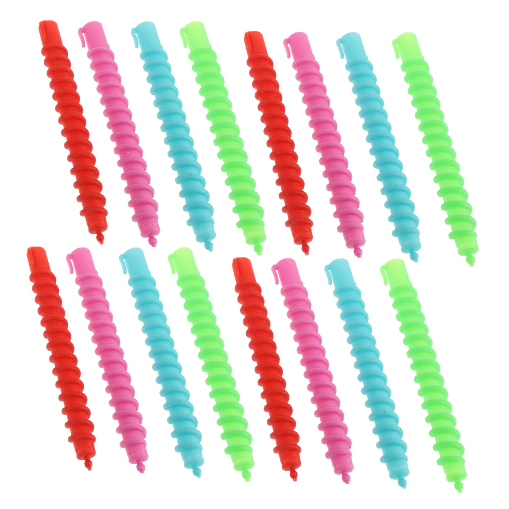 FOMIYES Hair Curler for Women 60pcs Spiral Perm Rods Small Perm Rods for Short Hair Random Color