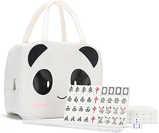 drizzle 24mm Travel Mahjong Game Set Mini Panda - 0.9