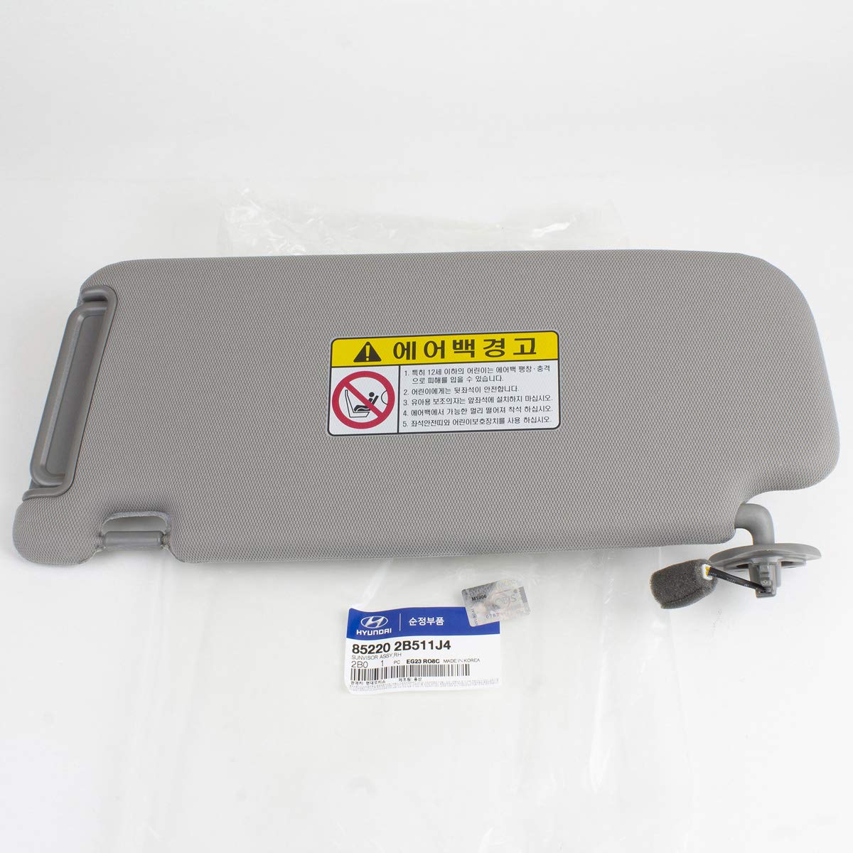 Hyundai Genuine OEM Sun Visor 2006-09 Santa Fe Passenger Side