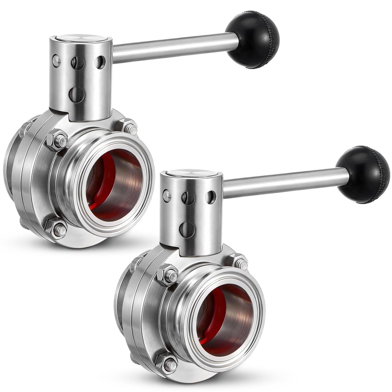 Valve papillon tri-clamp 3.8 cm pour stopper les fuites de tuyauterie