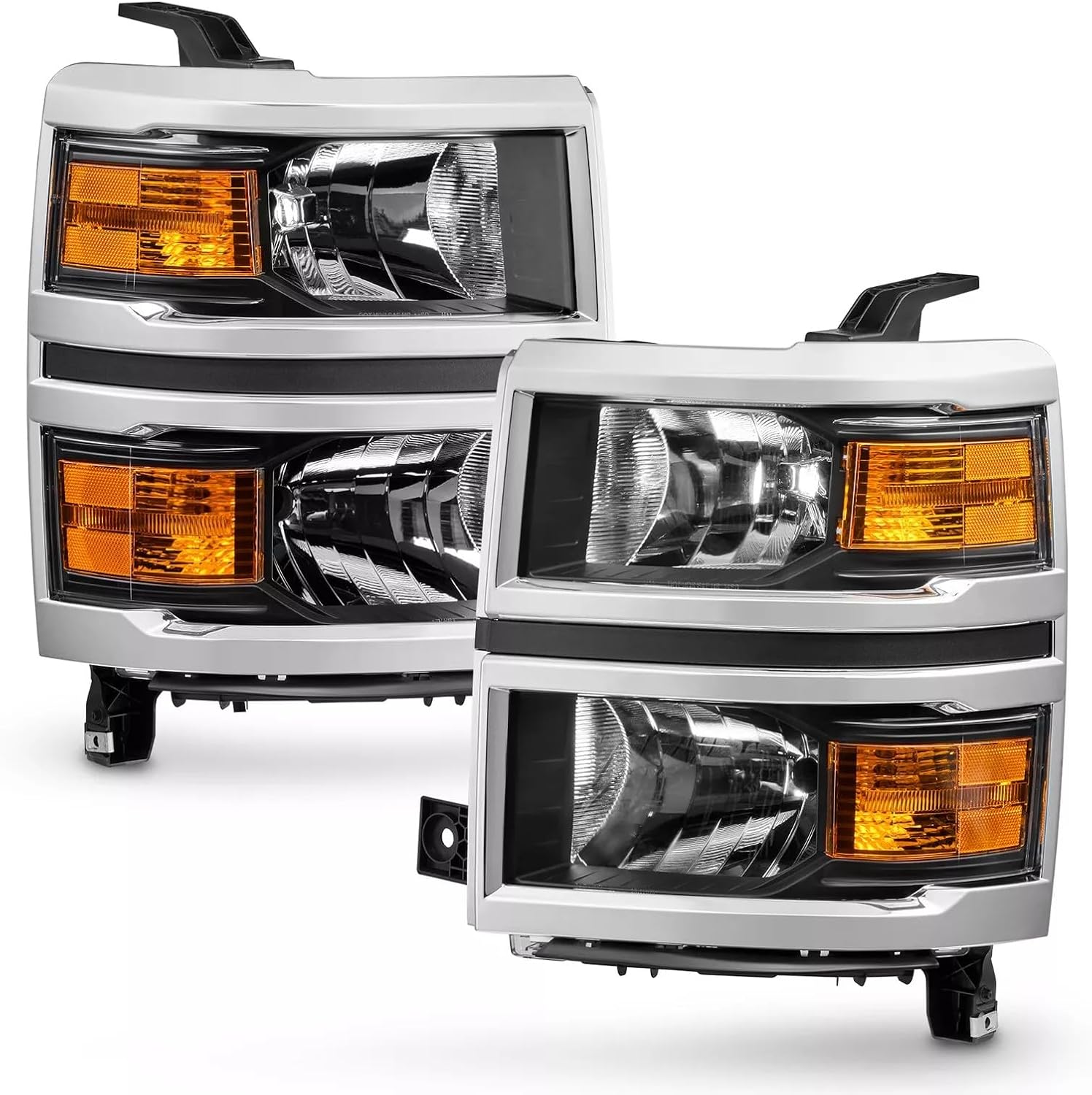 Headlight Assembly for 2014-2015 Chevy Silverado 1500, Halogen headlights