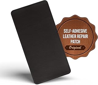 MastaPlasta Self-Adhesive Premium Leather Repair Patch - Dark Brown 20cm x 10cm (8in x 4in). Your All-In-One Instant Upholstery-Quality Leather Repair Kit for Sofas, Car Interiors, Bags & DIY