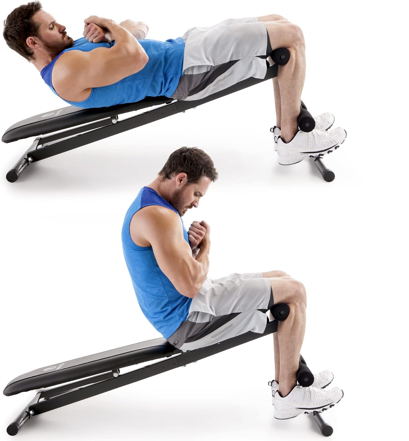 Marcy Exercise Utility Bench for Upright, Incline, Decline, and Flat Exercise SB-261W , Black , 42.00 x 19.00 x 51.00 inches