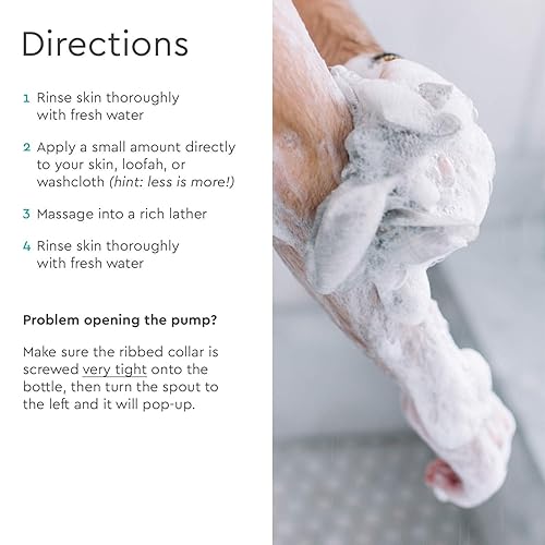 Miniatura 8 de Puracy Gel de ducha hidratante para mujeres, hombres y niños, jabón corporal para piel seca y sensible. Suavemente perfumado con cítricos y sal