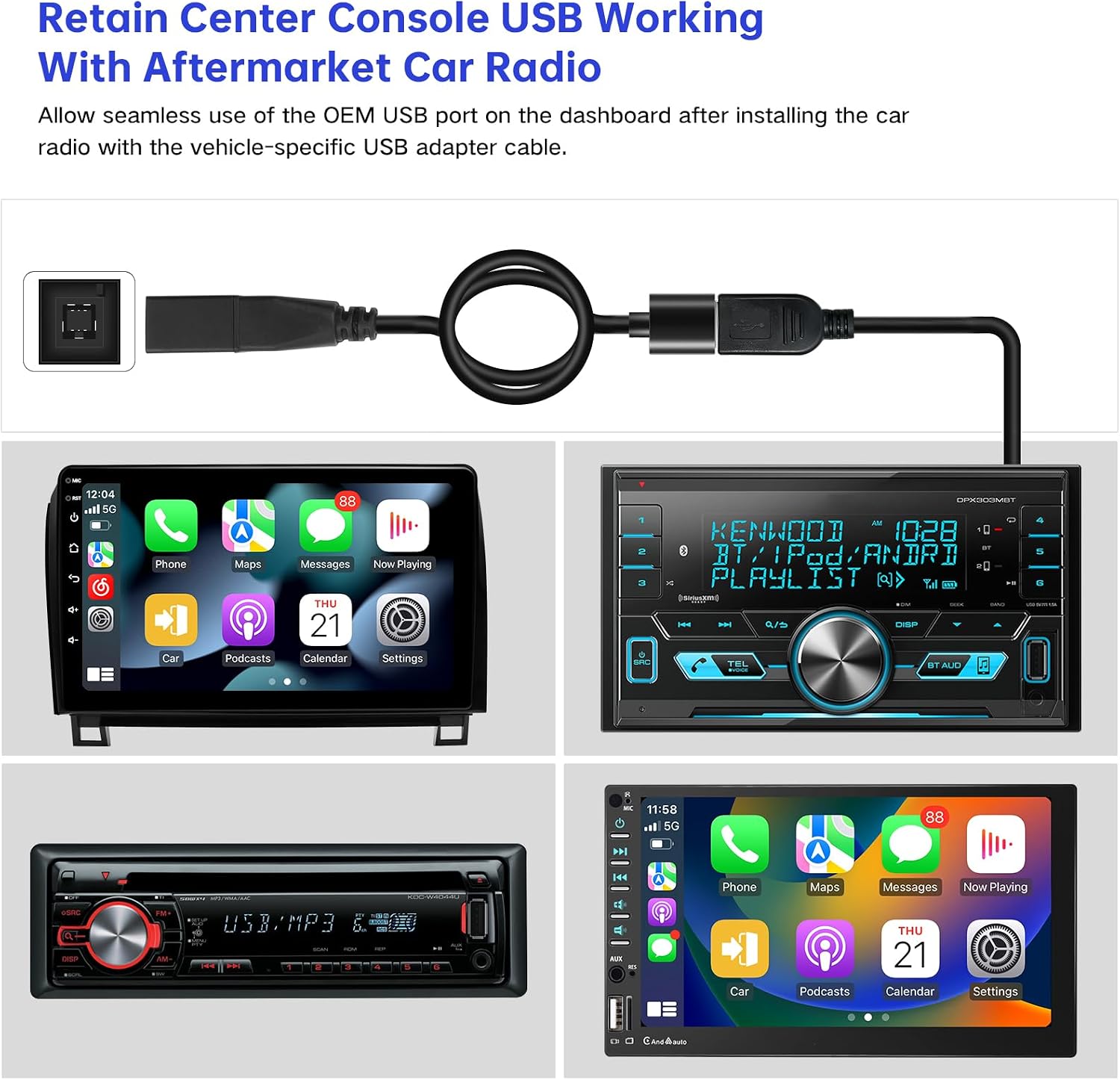 Connection Diagram for Aftermarket Radio