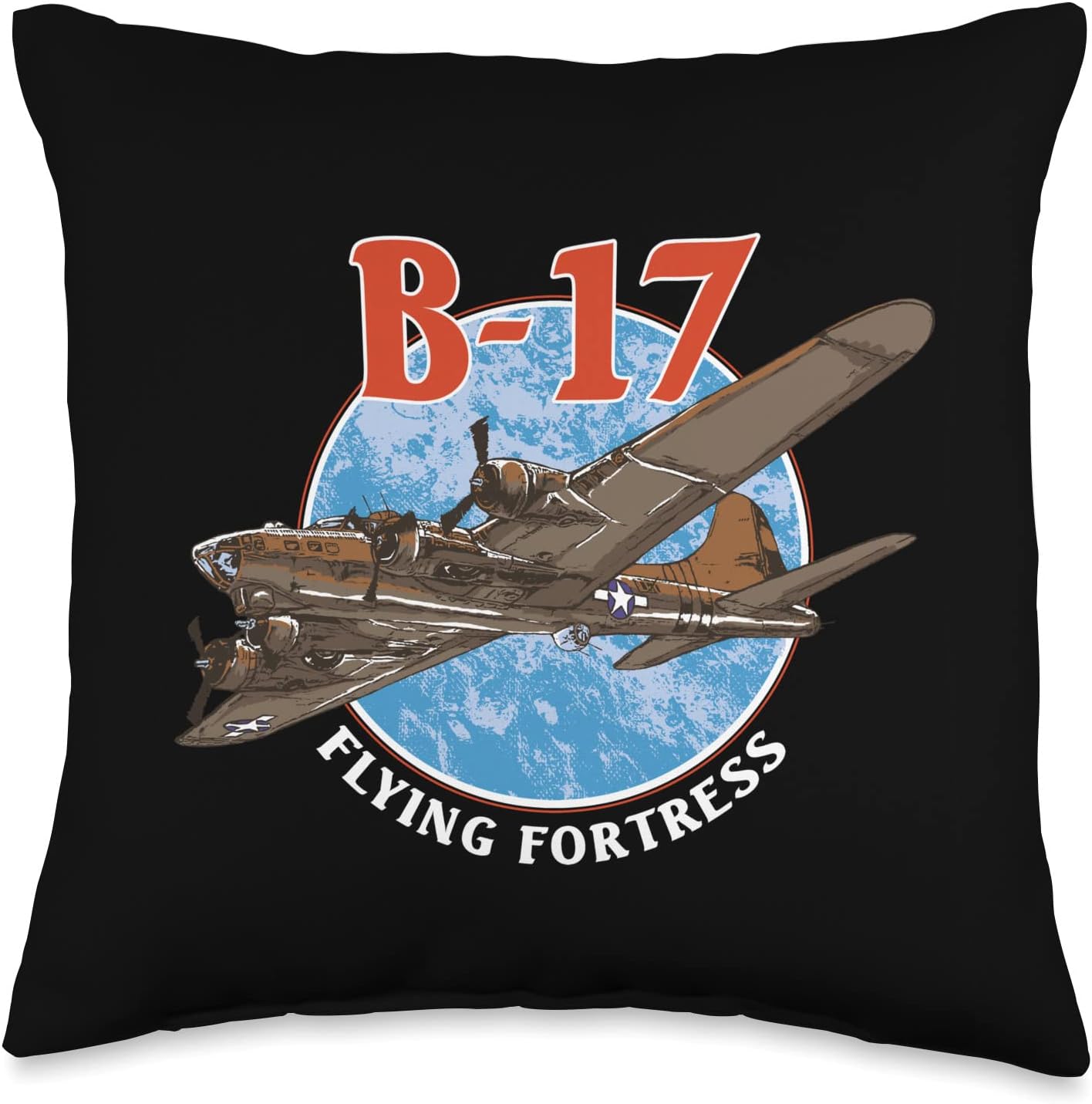 B-17 Flying Fortress World War 2 Throw Pillow