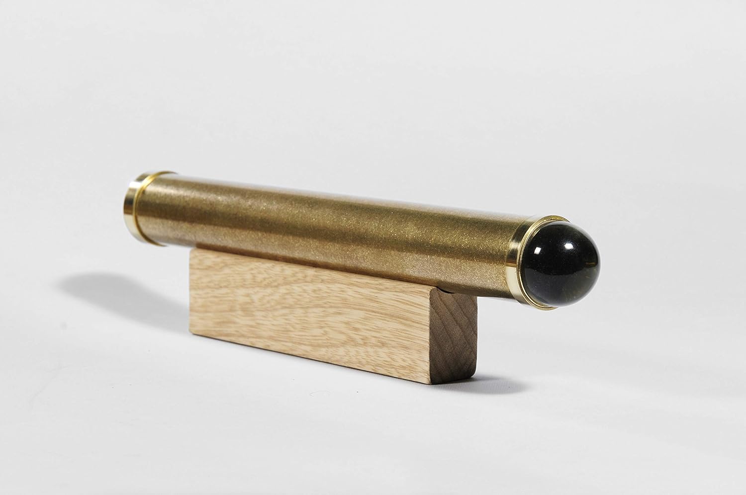 Giant Teleidoscope Gold Brass Wooden Stand Kaleidoscope Traditional Toy Optical Art Illusion Gift Idea for Boss TG