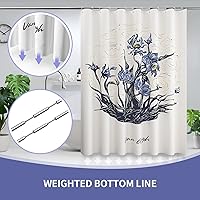 Vista 3 de Cortina de ducha de arte LaCyan (Irises Grande)