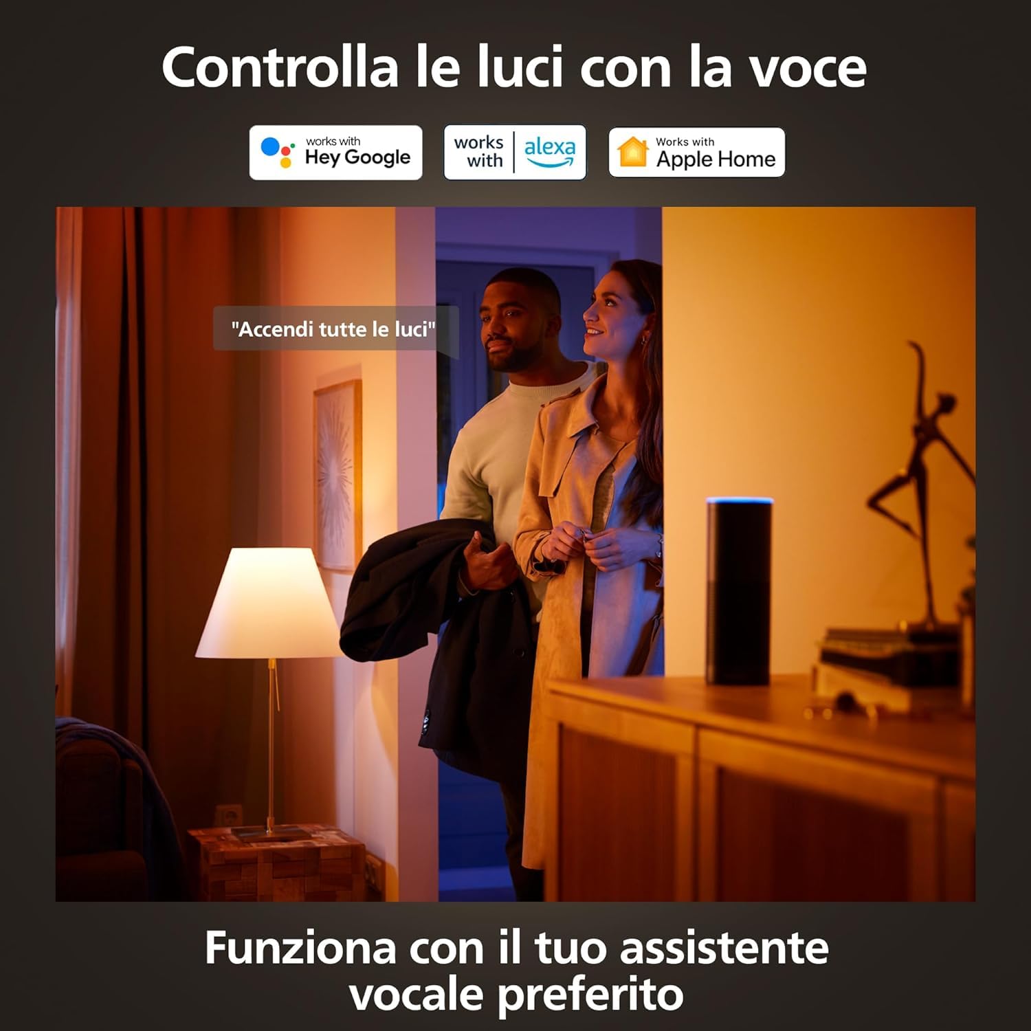 Philips Hue Smart Slim White and Color Ambiance, Luce da incasso, 90 mm, 700 lm, Compatibile con Bluetooth, controllo vocale con Alexa, Apple Home e Google Assistant, bianco, confezione da 3