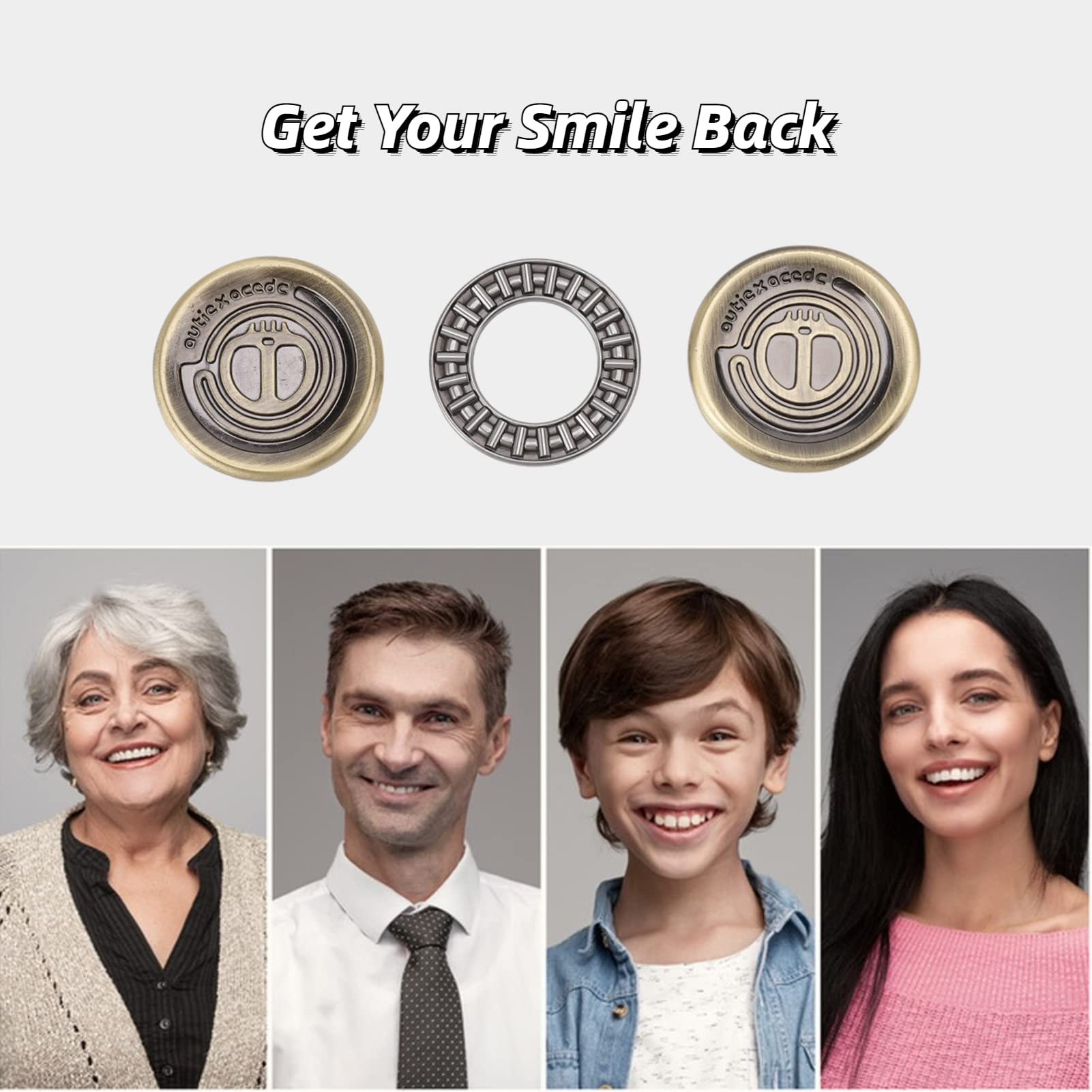 Suwak Magnetyczny, Fidget Haptic Coins EDC Metalowe Zabawki Fidget Lęk Odstresowanie ADHD Autyzm Zabawki Sensoryczne Zabawki Obrotowe Push Fidget Zabawki na Biurko Prezenty dla Dzieci i Dorosłych