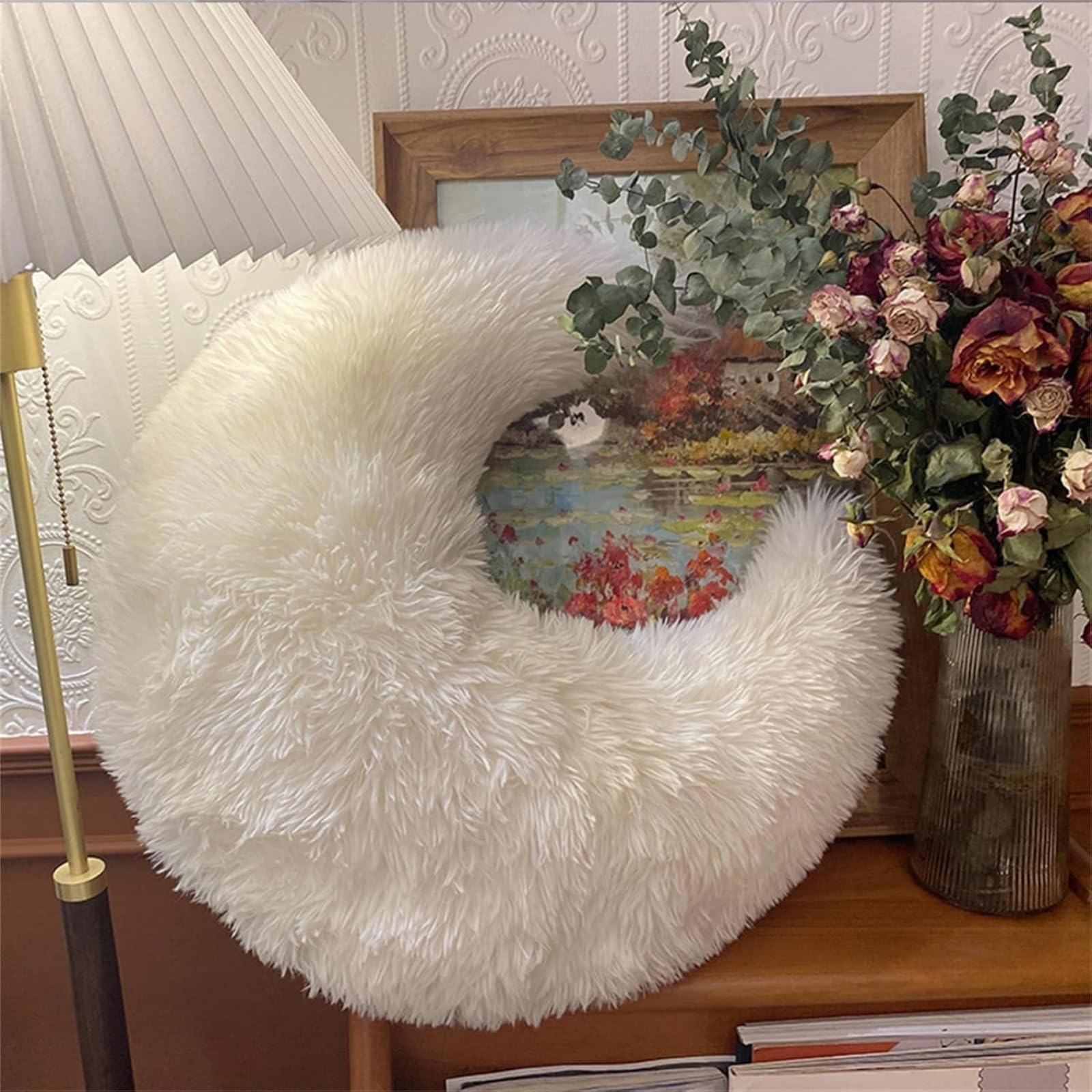 Cuddly Cushion Children's Star Cushion Soft Fluffy Stars Moon Cloud Cuddly Cushion Sofa Cushion Plush Cushion Decorative Cushion for Children's Room Bedroom Decoration