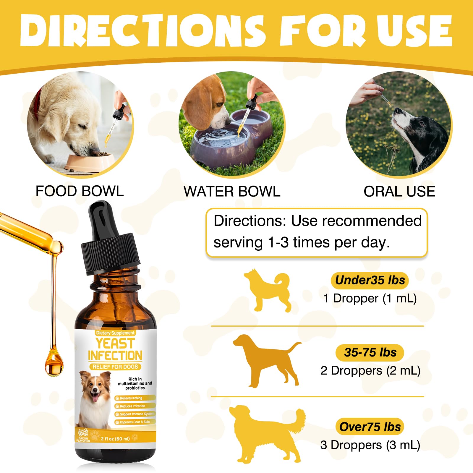 Supports Skin & Itch Comfort Drops for Dogs, Ear Wellness, Gentle Allergy Support & Skin Soothing for Dogs — view 5