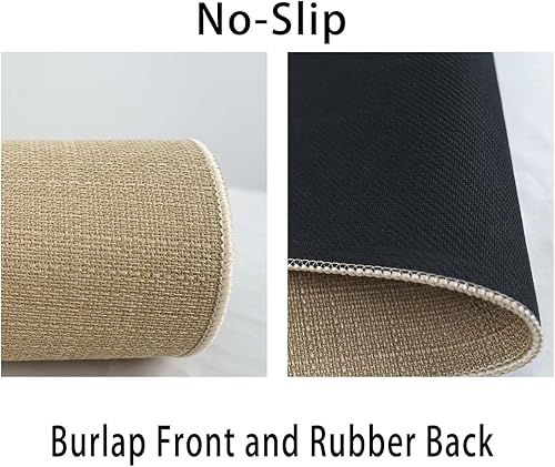 Miniatura 7 de Juego de 2 tapetes y tapetes de cocina a cuadros de otoño, calabaza naranja y hoja de arce para piso, decoración del hogar, decoración del hogar,