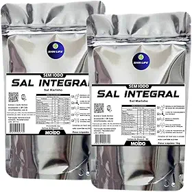 Sal Marinho Integral Sem Iodo 2kg Mossoro Moido Br
