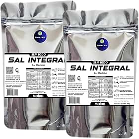 Sal Moído Integral - Marinho Mossoro 2un x1kg = 2kg Sem Iodo