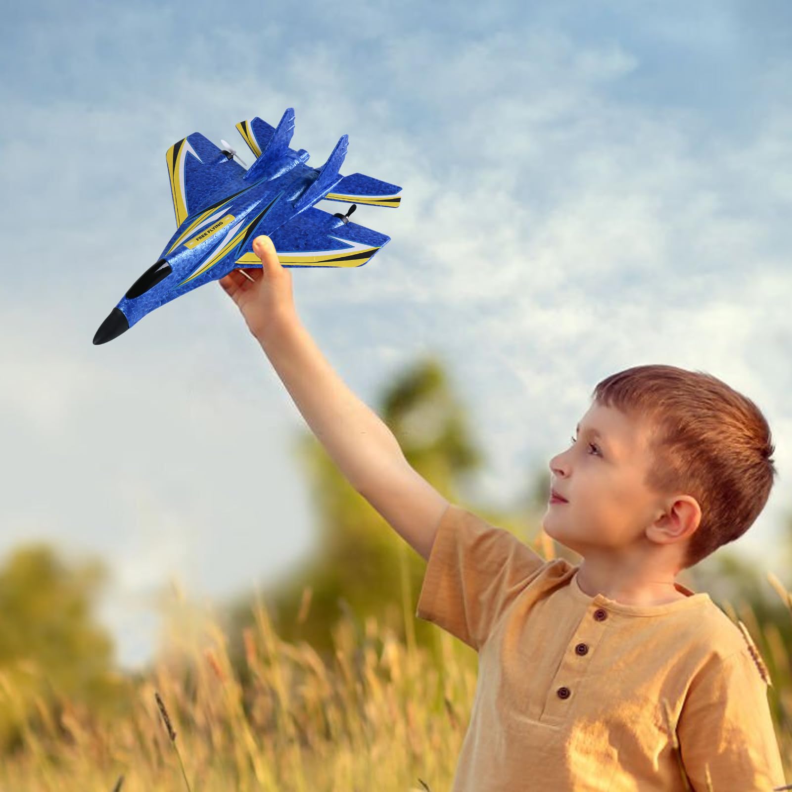 Avion RC – Nez En Silicone LED À Double Moteur PP | Avion Télécommandé Sans Fil, Jouet Étanche, Conception Anti Collision, Vol À Longue Portée | Amusement Aérien Passionnant Pour Les Débutants