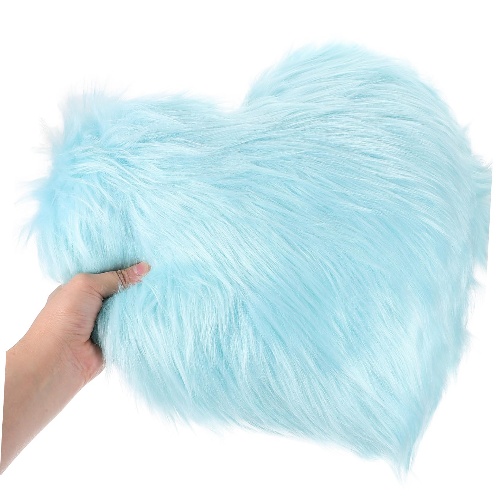 ULTECHNOVO Cuscino a Cuore in Peluche, Morbido, Decorativo per Divano | Peluche e Poliestere, per Camera e Auto, da Abbraccio, Stile Estetico Compatto