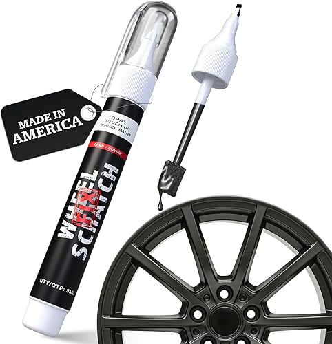 Miniatura 18 de Wheel Scratch Fix® Pintura de Retoque Negro Mate para Autos - Kit de Reparación DIY de Llantas de Aleación, Removedor de Raspones de Bordillo