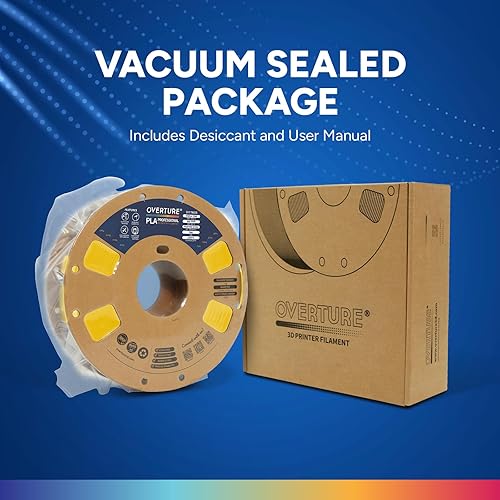 Vista 80 de OVERTURE PLA Plus (PLA+) Filament 1.75mm, Stronger & More Durable, Professional Toughness 3D Printer Filament 1kg (2.2lbs), High Precision +