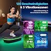 MERACH 4D Vibration Plate with 7 Vibration Modes 120 Speed Levels 5 Intelligent Programmes Integrated Bluetooth Speaker and Ambient Light