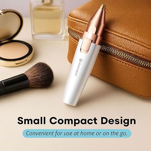 Miniatura 7 de Removedor recargable de cejas y vello facial para mujeres, maquinilla de afeitar 2 en 1 con luz LED integrada para depilación sin dolor