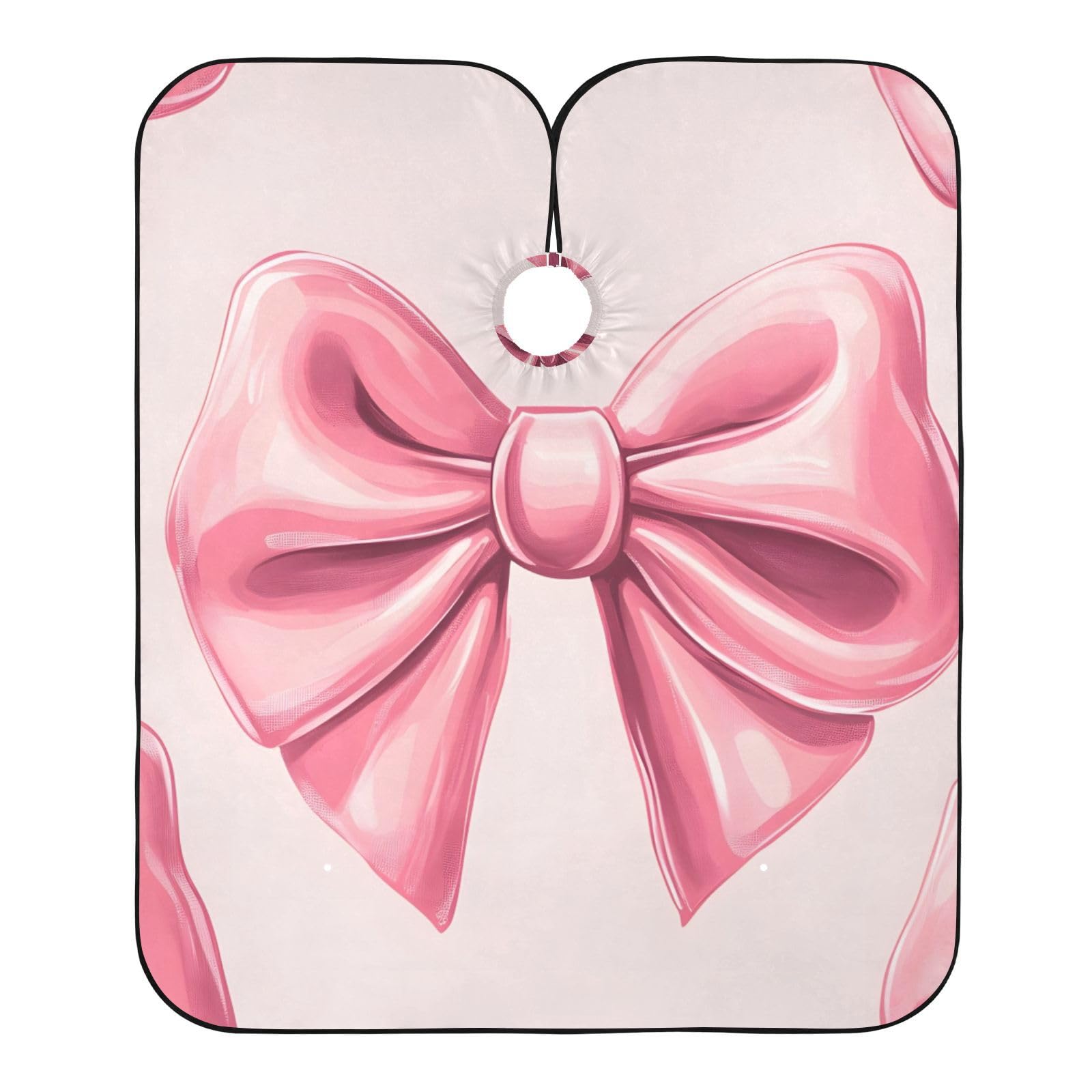 Hezely Bows Hair Dye Cape, Barber Cape for Adults,Waterproof Salon Cape,Waterproof Hairdressing Styling Hair Cutting, 65