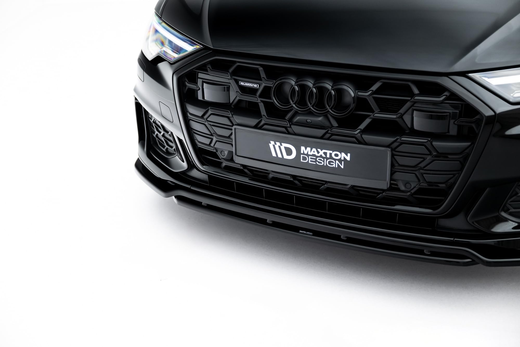 Maxton Design Frontlippe V.3 für Audi S6 / A6 S-Line C8 Limousine/Avant 2018-2026 Hochglanz schwarz