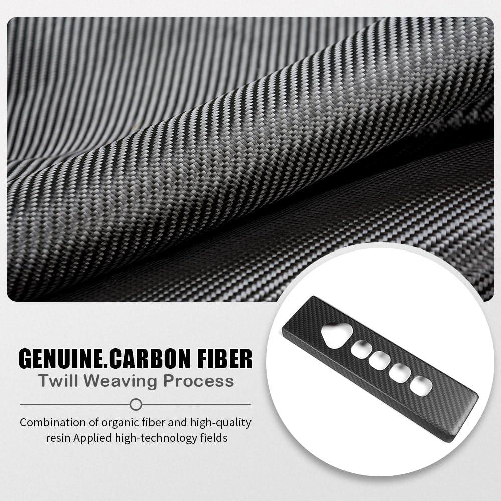 Genuine Carbon Fiber Gear Shift Display Trim for Tesla Cybertruck 2024 2025+,for Cyberbeast Interior Car Roof Cover (Matte Carbon)