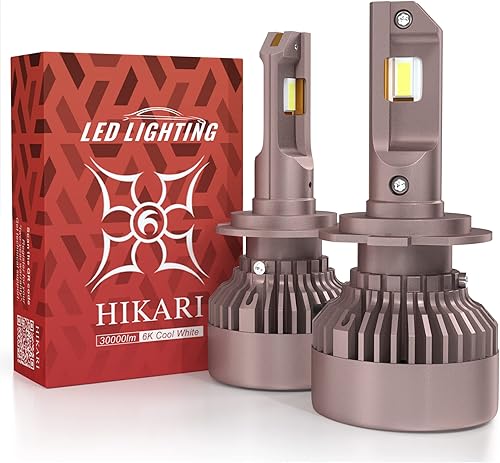 HIKARI 2023 Future 30000LM H7 Bombillas LED, luz antiniebla, LED Titanova de 65 W, kit de LED de alto lúmenes, blanco frío de 6000 K, impermeable