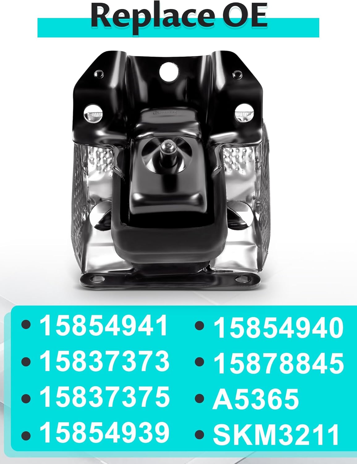 Engine Motor Mount with Heat Shield for 2007-2014 Tahoe Silverado Suburban Avalanche Sierra Yukon Escalade, OE: A5365HY, 15854939,15854941, Front Right or Left 1PC