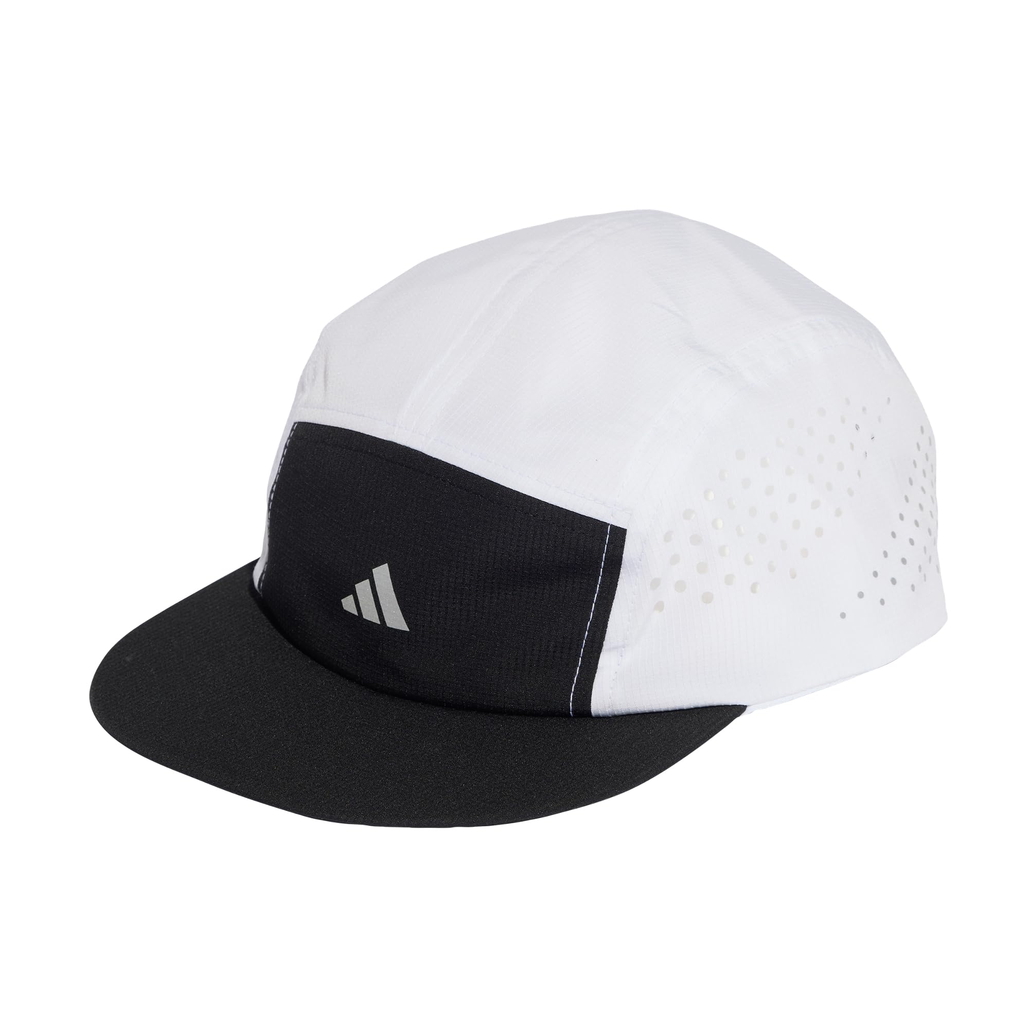 adidas Unisex Run 5-Panel Climacool Hat, Black/White, XS-S