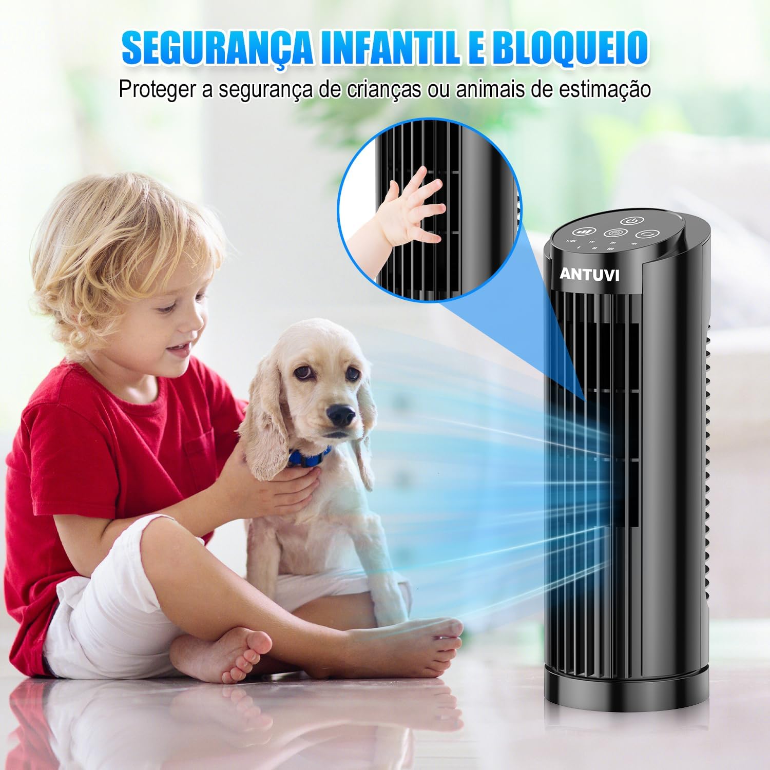 Ventilador da Torre Mini 32cm/13'', Ventilador de Secretária, Controle Remoto, Velocidade Ajustável, Temporizador, Economia de Energia, Preto 220V Ventilador da Torre Mini 32cm/13'', Ventilador de Secretária, Controle Remoto, Velocidade Ajustável, Temporizador, Economia de Energia, Preto 220V