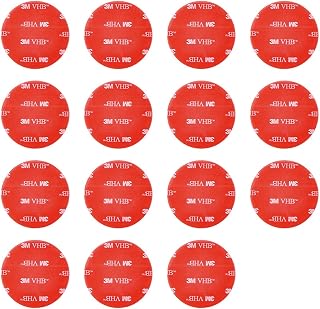 15 PCS Round Double Sided Tape Heavy Duty(Diameter 2in), 3M VHB Mounting Tape Pad Sticker Strong Adhesive Tape Waterproof Foam Tape for Indoor and Out Wall, Door, Home Decoration, Car