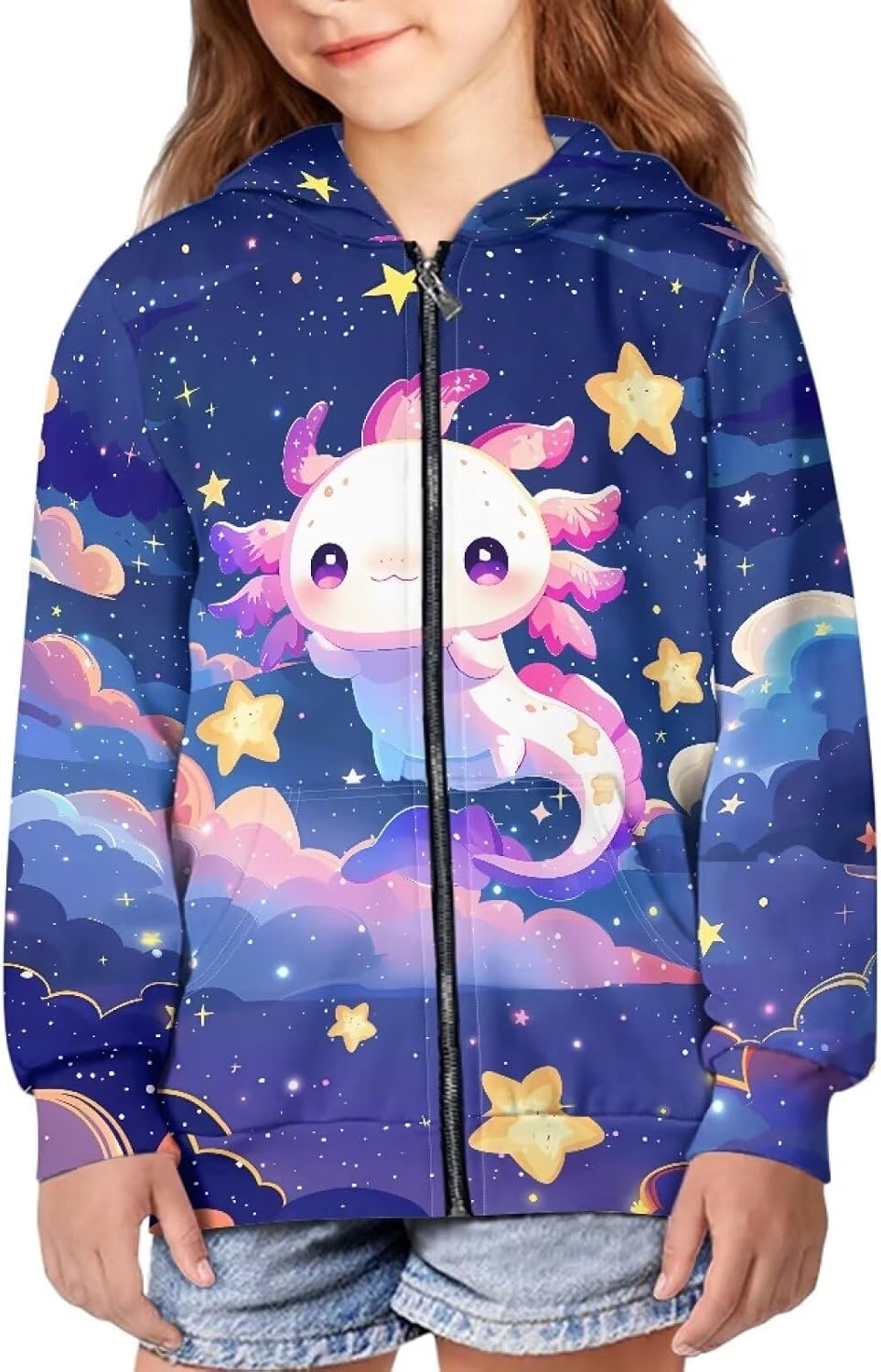Ystardream Cute Zip Up Hoodies for Teen Girls Graphic Fall Clothes Sweatshirts 6-16 Y