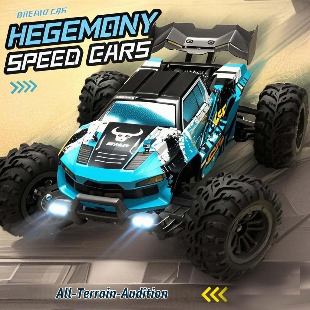 Bürstenloser 80KM/H Fernbedienungs Auto, 1:16 RC Hochgeschwindigkeits Auto für Erwachsene, 2.4Ghz 4WD All Terrain Offroad MonsterTruck, SG116 MAX, 3 Batterien