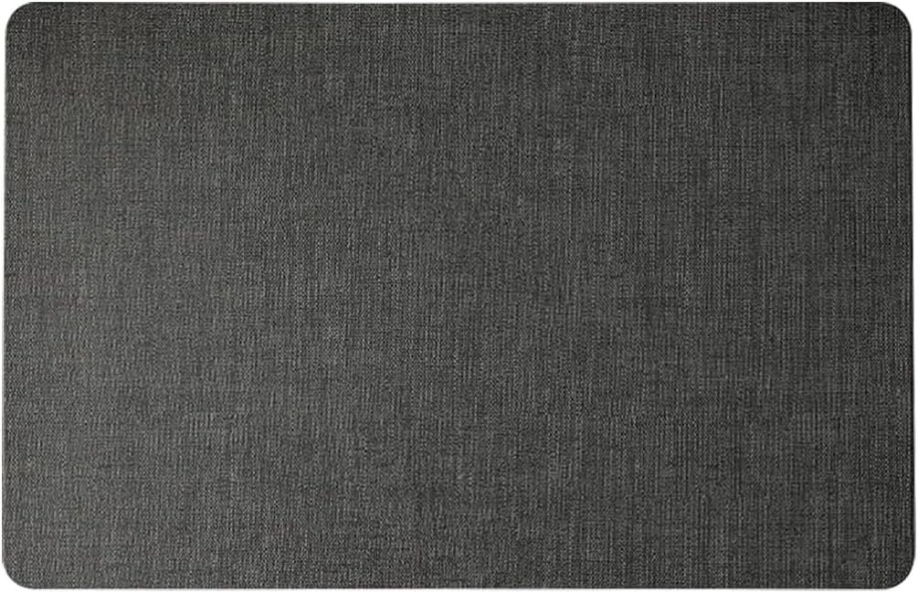 Nordic Style Minimalist Rectangular PVC Placemat – 45x30cm(17.7x11.8in) Waterproof Dining Mat,Table Decor Coffee Tea Mat for Modern Kitchens,Dark Blue,10PCS