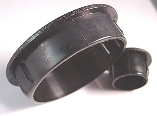 8 tappi rotondi, neri, rimovibili, testa piatta e opaca