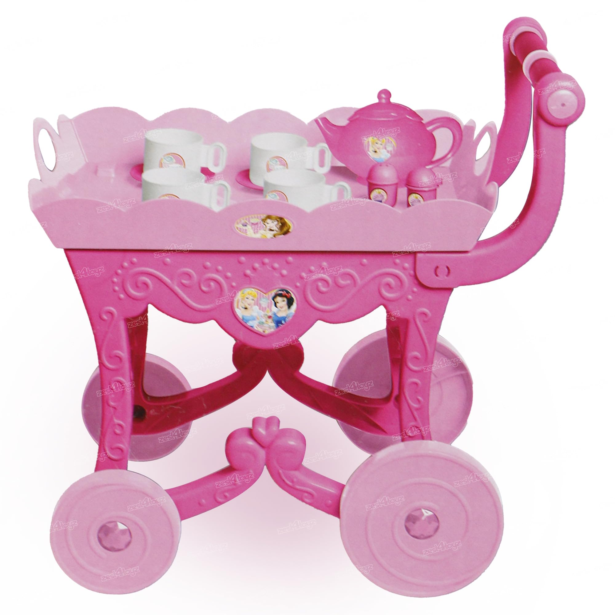 Zest 4 Toyz 32 pcs Tea Trolley Set with Tea time Cutlery Wheeled Mini Tea Trolley Gifts for Kids Girls Age 3+ (B0D4YT2NQY) Amazon Price History, Amazon Price Tracker