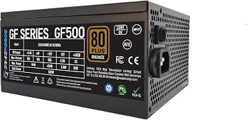 GAMEFORCE GF500 500W 80+ Bronze Certified Power Supply