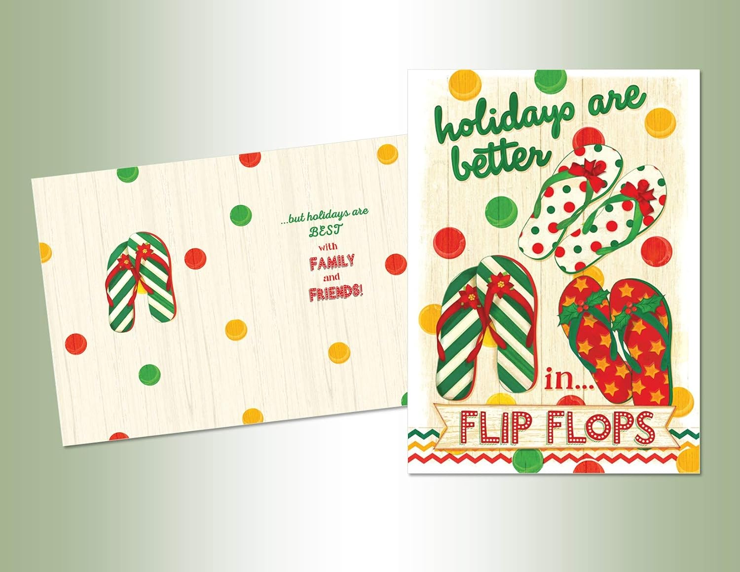 Performing Arts Full Color Inside Holiday Flippy Flops Stationery Paper, 52741-18