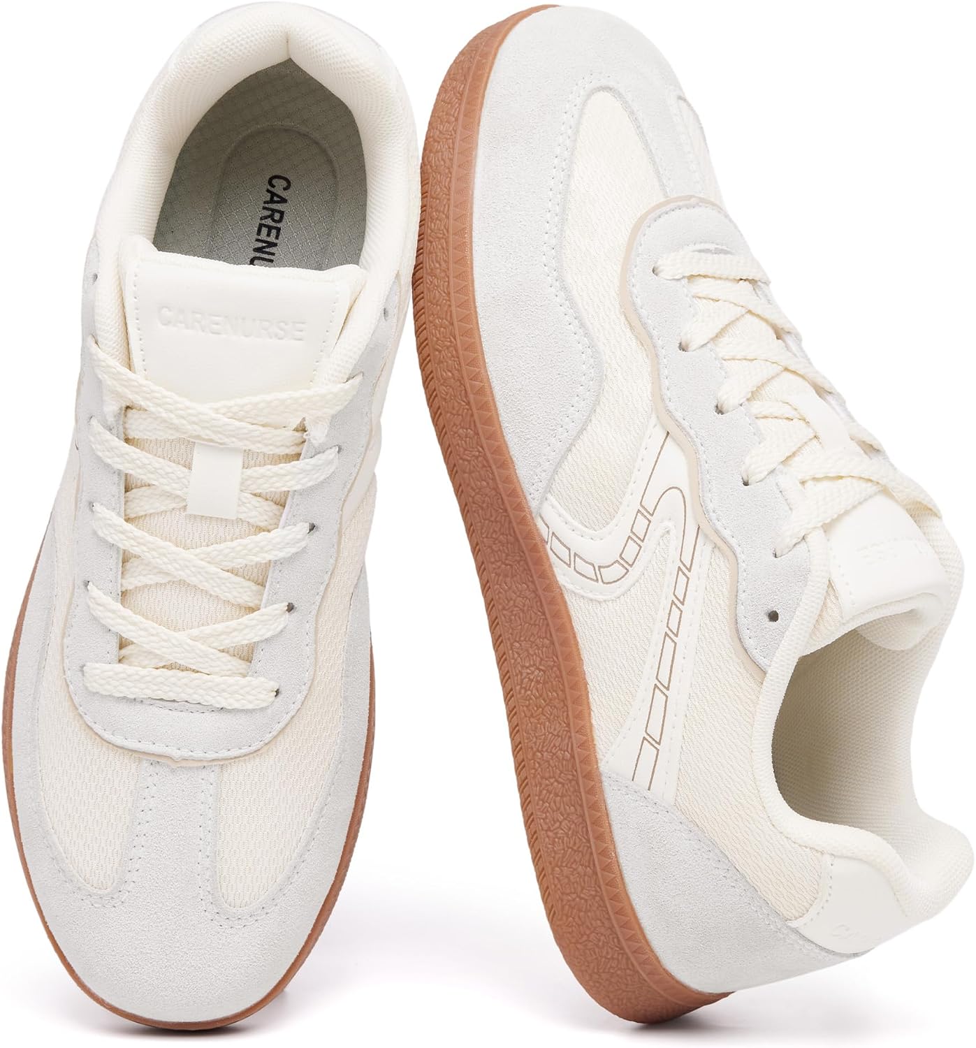 CARENURSE Mens Casual Fashion Sneakers Classic Skate Tennis Shoes Anti Slip Walking Footwear image 4