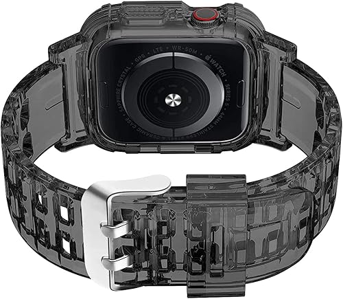 Miniatura 8 de Compatible con Apple Watch Band de 1.772 pulgadas, 1.732 pulgadas, 1.654 pulgadas, con funda antigolpes, correas deportivas para hombres y mujeres