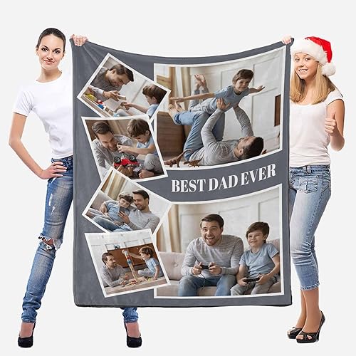 Miniatura 6 de D-Story Manta de hijo, divertidas mantas personalizadas con fotos, regalo para papá, manta de disfraz, regalo para hija, regalos personalizados para