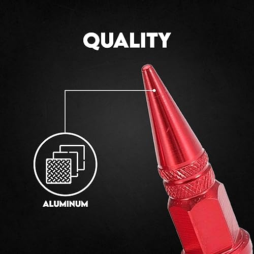 Miniatura 30 de Tapones para válvulas de neumáticos de automóvil, 4 unidades, cubiertas universales para vástagos, juego de tapas de válvula de neumático