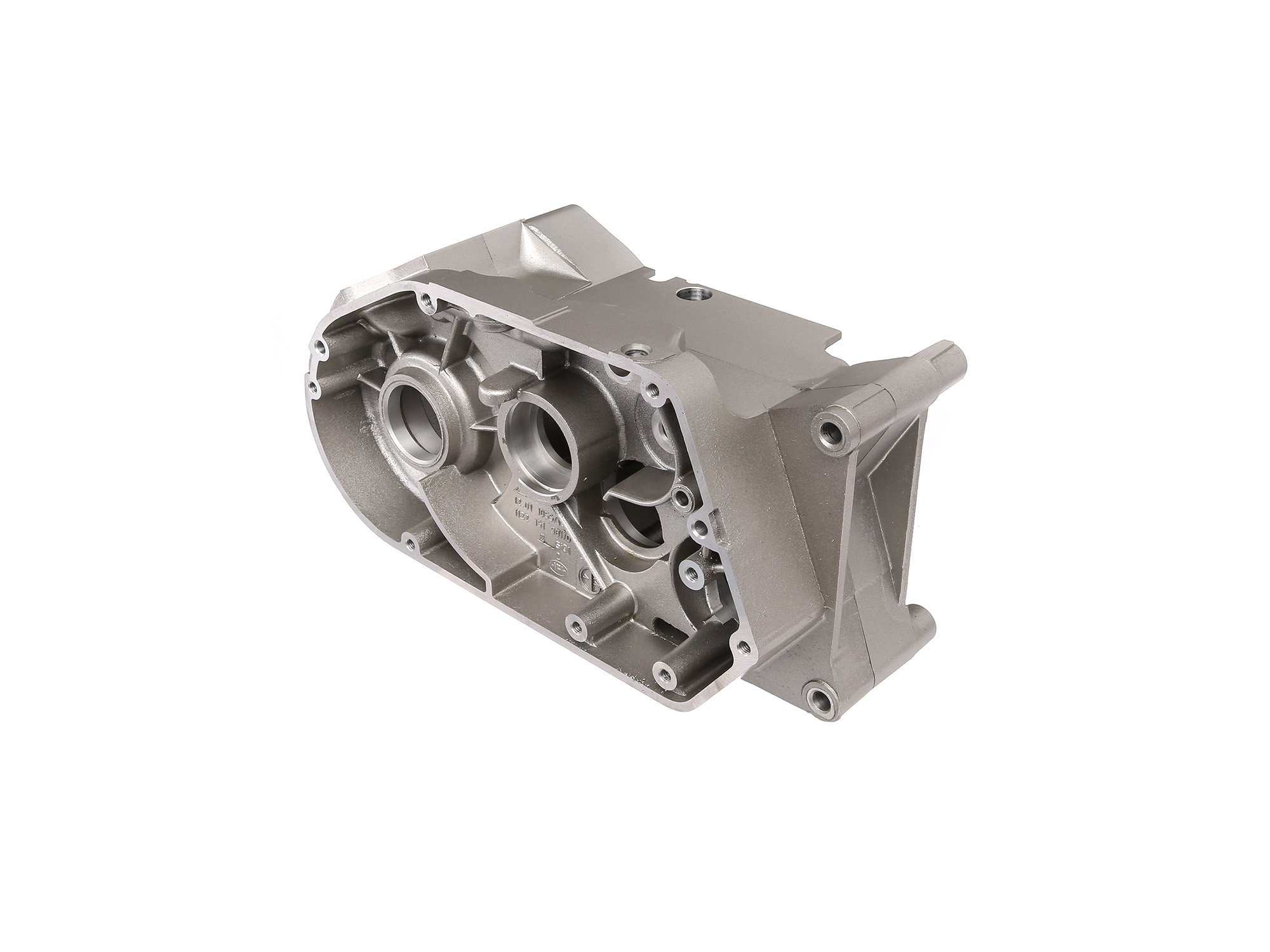 Gehäuse - Motorgehäuse Simson-Motor M541-543 (60km/h) - silbermetallic lackiert - gebohrt auf Ø 46,1 mm für Standard-Zylinder