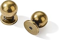 Vista 59 de khtumeware Atique - Paquete de 10 pomos de latón para gabinetes de 1-1/4 pulgadas, manijas de gabinete de un solo agujero, pomos de tocador, pomos