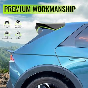 IKON Style Matte Black PP Rear Roof Spoiler for 2003-2008 Nissan 350Z