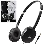 Jvc HAS160B Flats Lightweight Headband Headphones, Black