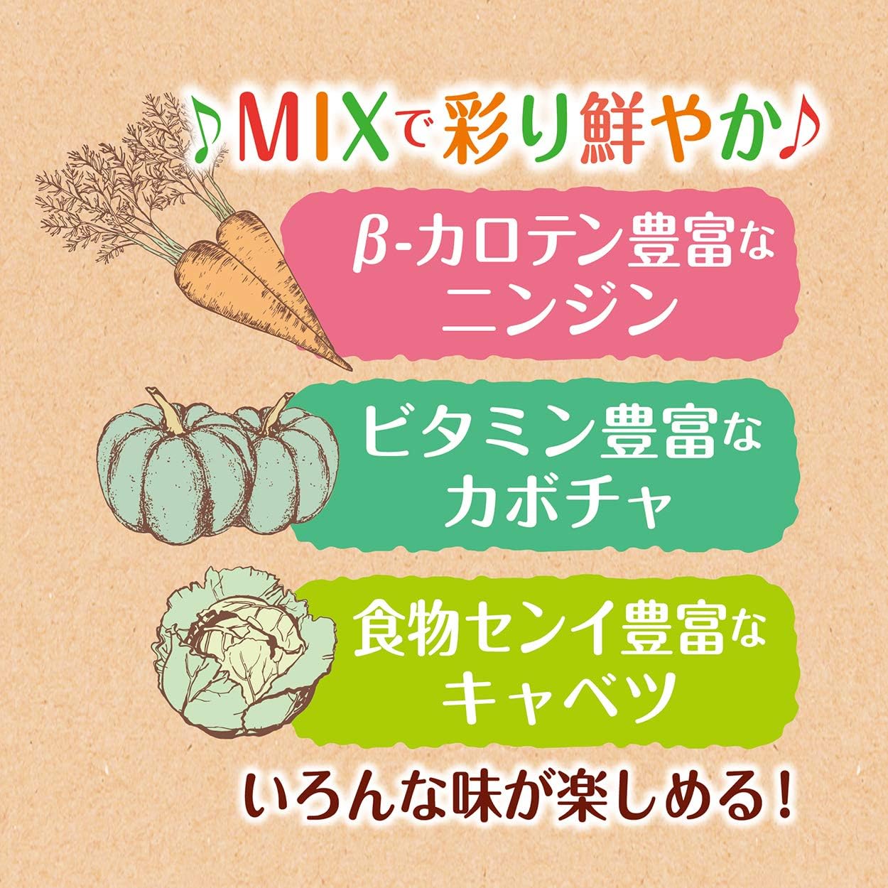 素材そのまま 完全無添加 フリーズドライ ベジタブルミックス