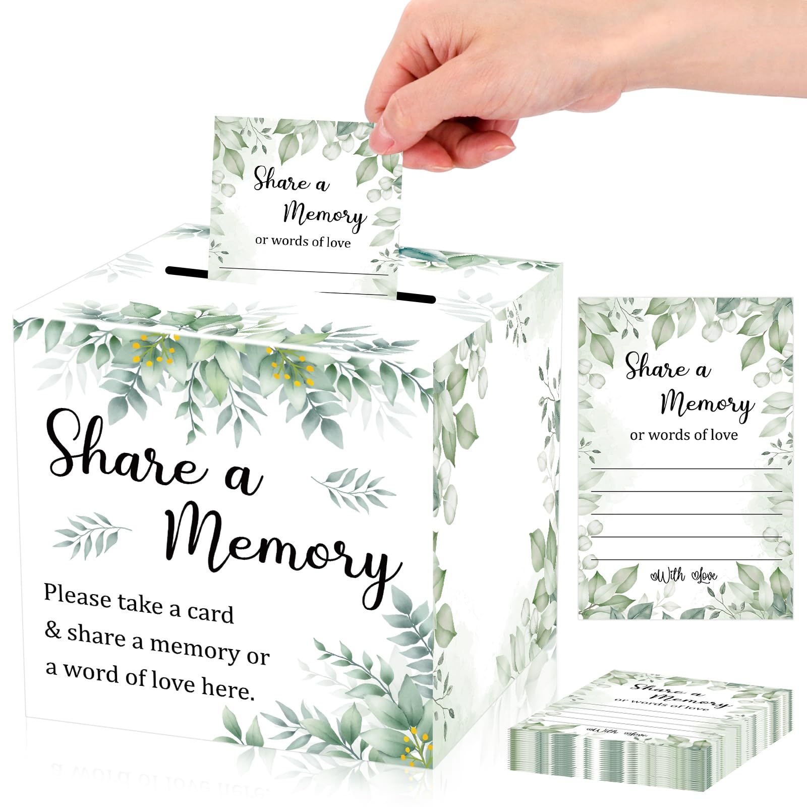 50Pcs Share a Memory Box Cards Guest Book Alternative Collections of Life